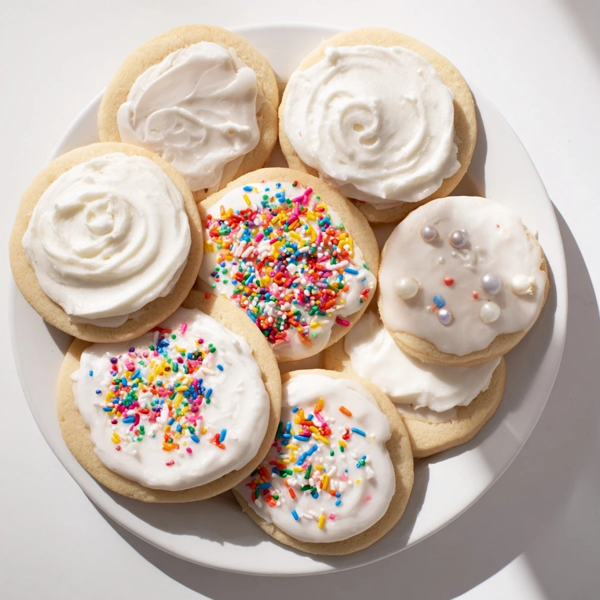 Vibrant Sugar Cookie Icing dries firm, perfect for holiday sugar cookies with sprinkles.
