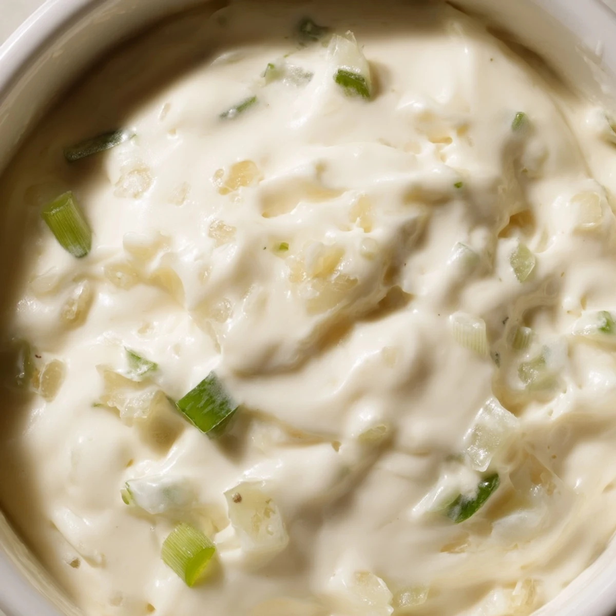 Warm white queso dip served in a bowl with crispy tortilla chips for easy dipping and sharing