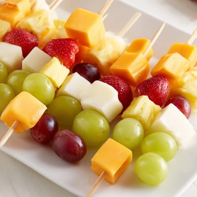 Delicious Fruit and Cheese Kabobs