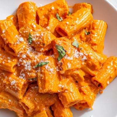 Roasted Red Pepper Pantry Pasta